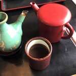 手打 神代そば - 蕎麦湯