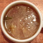 レストラン・サカキ - もち豚のポークジンジャー 1100円 のスープ