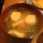 Teishoku Satou - 麩と油揚げの味噌汁