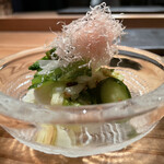 とり茶太郎 - 春キャベツの浅漬けと糠漬け和え