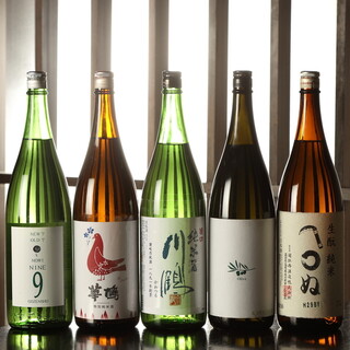 Carefully selected by the manager! A lineup of sake, shochu, etc. that will please even alcohol lovers