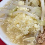 ラーメン二郎 - 【再訪】豚ラーメン(麺カタカタ,ニンニク)