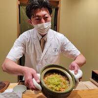 日本料理 太月 - 望月大将と桜海老と蕗の炊き込みご飯