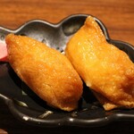 郷土料理 五志喜 - 単品で追加した「みかんいなり」、250円。