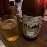 Tonchan izakaya yakibathikku - アサヒスーパードライ(中瓶)、660円