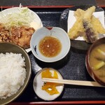 岩本町 和旬食 千虎 - ふぐ天ぷらと鶏ザンギ定食