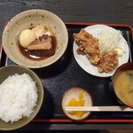 岩本町 和旬食 千虎 - 豚角煮と鶏ザンギ天定食