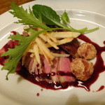 晴れ家 - 合鴨グリル・赤ワインフルーツソース