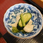 寿司久 - このお新香がとても美味しい！