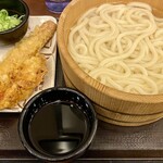 丸亀製麺 - 釜揚げうどん＋天ぷら（2021.04）