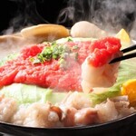 Nourishing beef Motsu-nabe (Offal hotpot)