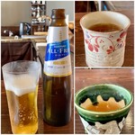 たでの葉 - ノンアルコールビール
      右上はほうじ茶
      右下は蕎麦湯