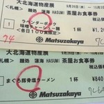 Mendokoro Hasumi - ラベンダーポークの味噌チャーシュー麺は100食限定でした。（2010.09、松坂屋名古屋店の大北海道展にて）