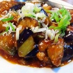 台湾料理台北館 - Ｃ定食のマーボーナス　それほど辛くない