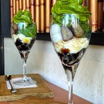 清水一芳園カフェ 京都本店 - 宇治抹茶のエスプーマパフェ