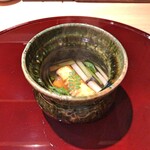 おみ乃 - 筍と根三つ葉の揚げ出汁