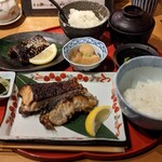 たき下 - すずき＆黒むつ定食+鯖ハーフ