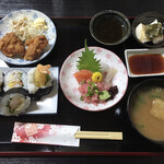 お食事処 寿味 - 天巻き定食