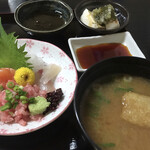 お食事処 寿味 - 天巻き定食　アップ②