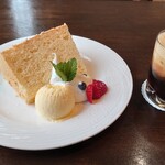 花の木珈琲店 - シフォンケーキ