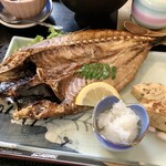 仙石 - 【焼き魚定食 1,100円(税込)】魚はアジの開き