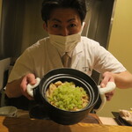 日本料理 太月 - 炊込み御飯と大将