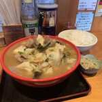 一発ラーメン はしご屋 - ファイトセット味噌、極太麺、硬め濃いめ