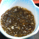 お食事処 灘や - ナマコでしょうか、コリコリとした歯ごたえがあってＧＯＯＤ。