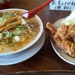 中華そば 高安 - 『スジラーメン』と『からあげ（３個）』～♪(^o^)丿