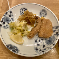 新宿割烹 中嶋 - ランチのイワシフライハーフ