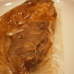 レンゲ - 24年9月　北里八雲牛　カイノミの紙包み揚げ　中身