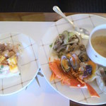 シリウス - スープ・白身魚の燻製・パスタパエリア・お寿司