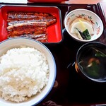 横田屋  - 蒲焼き定食(竹)　ご飯は大盛り100円増し