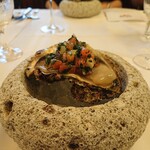 アル・ケッチァーノ - 岩がきとモロヘイヤのケッカソース(2017.07)