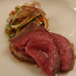 アル・ケッチァーノ - 羊のローストとアルケ風“山形のだし”(2017.07)