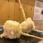 Camembert bacon tempura (2 skewers)