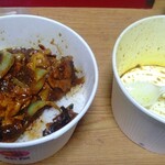 松屋 - 面倒なので私は全部掛けてしまいます