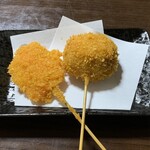 金澤串揚げ ざしき笑し - しょうが120円、豚バラチーズ150円