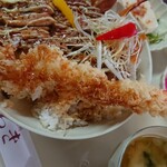 いわき - 天ぷらを白字丼へ乗せてみました。