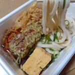 丸亀製麺 - うどん弁当(天ぷら2種)　￥390