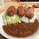 とんかつ檍のカレー屋 いっぺこっぺ - ヒレカツカレー。ヒレカツは150gだそうです。