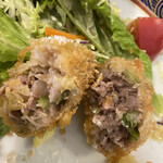 和さび - 春キャベツのミンチ