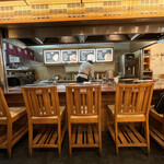 お好み焼き タンポポ - カウンター席