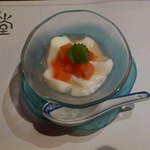 宮の森れんげ堂 - すいか入り杏仁豆腐です。