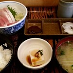 千里浜 - 刺身盛合定食：1,000円