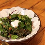 Daishin Nishiiru Burufisshu - 山芋と旬菜のカルパッチョサラダ