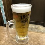 肉汁餃子のダンダダン - 生ビール（プレミアムモルツ　480円＋税）