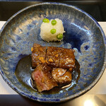 せき根 - 仙台牛のタレ焼き、えんどう豆ご飯