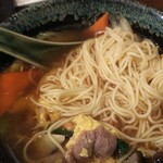 三代目まるびや中華 - 五目そば の麺の状態 (2021.4/下旬)