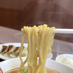 ラーメン ばんだい - 麺アップ